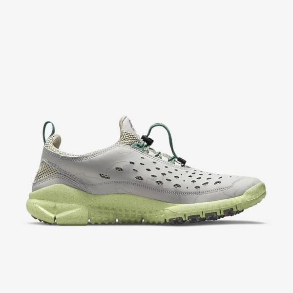 Grey / Light Beige / Grey Men's Nike Free Run Trail Sneakers | NK045WAP