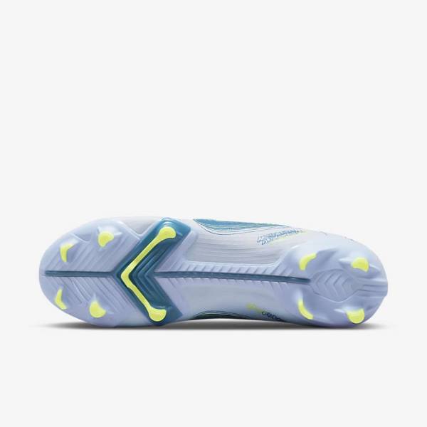 Grey / Light Blue / Blue Women's Nike Mercurial Vapor 14 Academy MG Multi-Ground Football Shoes | NK586FGK