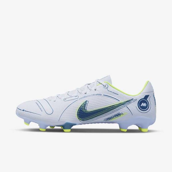 Grey / Light Blue / Blue Women\'s Nike Mercurial Vapor 14 Academy MG Multi-Ground Football Shoes | NK586FGK