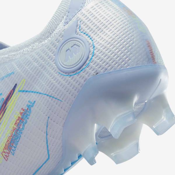 Grey / Light Blue / Blue Women's Nike Mercurial Vapor 14 Elite FG Firm-Grounds Football Shoes | NK892OUN