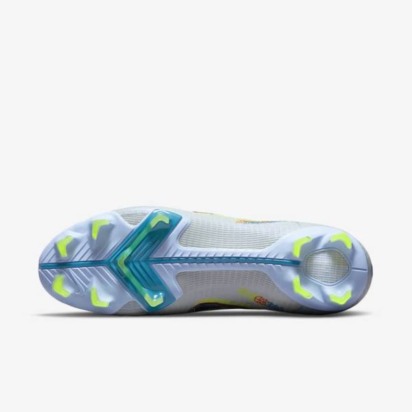 Grey / Light Blue / Blue Women's Nike Mercurial Vapor 14 Pro FG Firm-Ground Football Shoes | NK986FNE