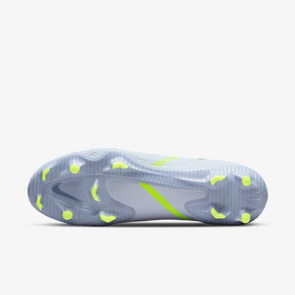 Grey / Light Blue Women's Nike Phantom GT2 Pro FG Firm-Ground Football Shoes | NK691QDV