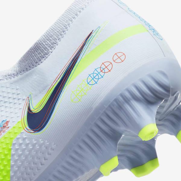 Grey / Light Blue Women's Nike Phantom GT2 Pro FG Firm-Ground Football Shoes | NK691QDV