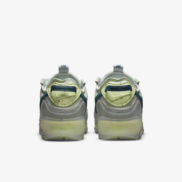 Grey / Light Green / Dark Turquoise Green Men's Nike Air Max Terrascape 90 Sneakers | NK967ORT