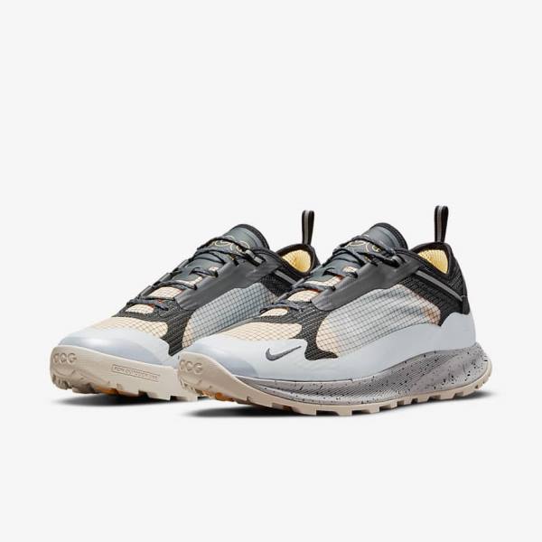 Grey / Metal Silver Men's Nike ACG Air Nasu 2 Sneakers | NK132QTN