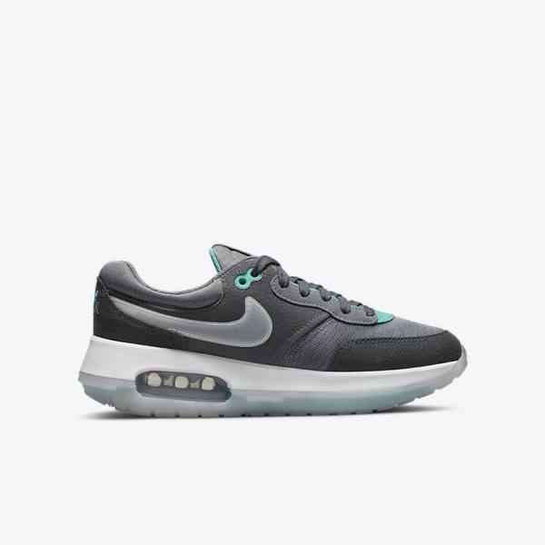 Grey / Turquoise / Dark Grey / Black Kids' Nike Air Max Motif Older Sneakers | NK357FGE