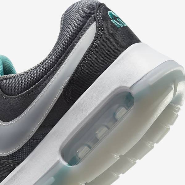 Grey / Turquoise / Dark Grey / Black Kids' Nike Air Max Motif Older Sneakers | NK357FGE