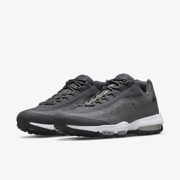 Grey / White / Black Men's Nike Air Max 95 UL Sneakers | NK408TNJ