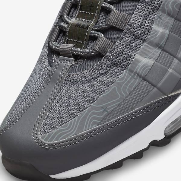 Grey / White / Black Men's Nike Air Max 95 UL Sneakers | NK408TNJ