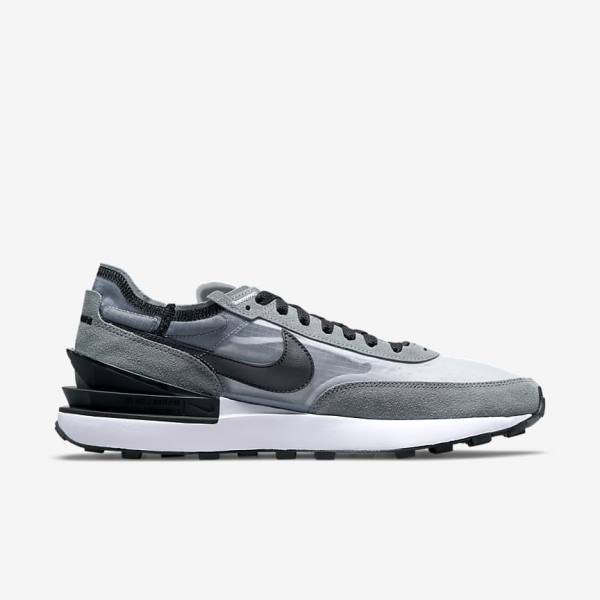 Grey / White / Grey / Black Men's Nike Waffle One SE Sneakers | NK896HEP