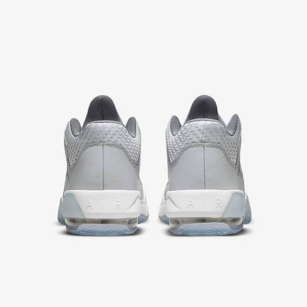 Grey / White / Grey Men's Nike Jordan Max Aura 3 Sneakers | NK834SYF