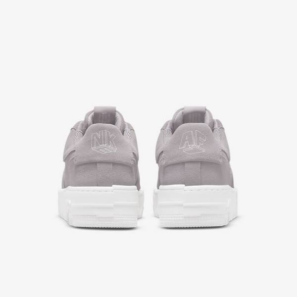 Grey / White / Grey Women's Nike Air Force 1 Pixel Sneakers | NK723JGA