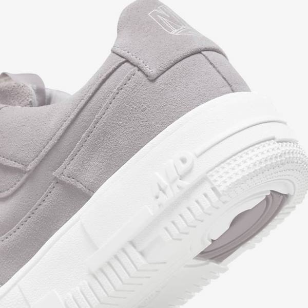 Grey / White / Grey Women's Nike Air Force 1 Pixel Sneakers | NK723JGA