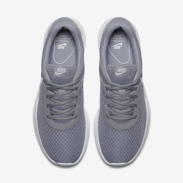 Grey / White Men's Nike Tanjun Sneakers | NK591WFX