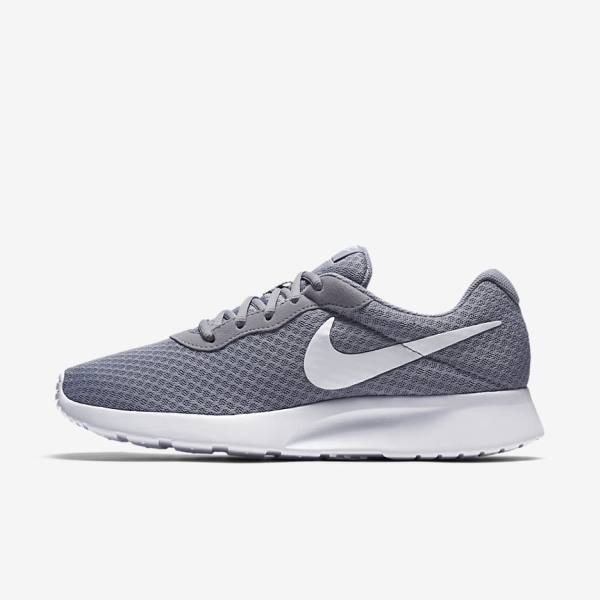 Grey / White Men\'s Nike Tanjun Sneakers | NK591WFX