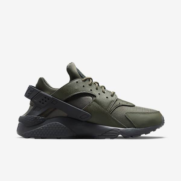 Khaki / Black / Gold / Khaki Men's Nike Air Huarache Sneakers | NK835USY