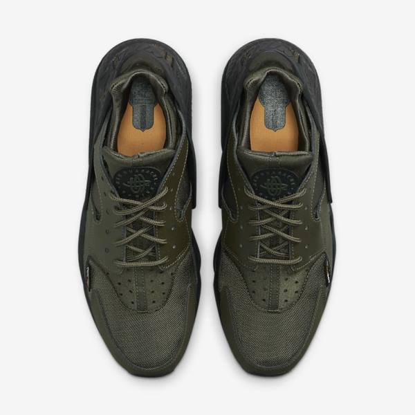 Khaki / Black / Gold / Khaki Men's Nike Air Huarache Sneakers | NK835USY