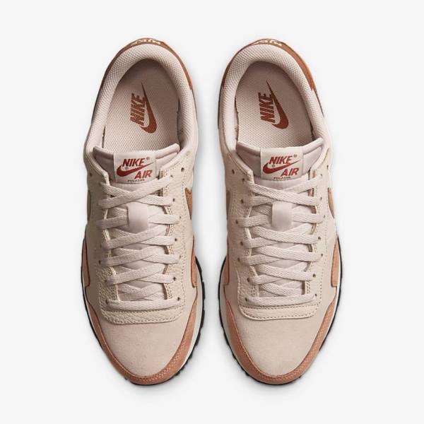 Khaki Grey / Khaki Rose / Light Brown / Red Men's Nike Air Pegasus 83 PRM Sneakers | NK185SNQ