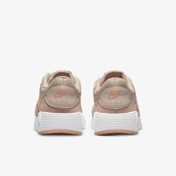 Khaki Grey / Rose / White / Pink Women's Nike Air Max SC Sneakers | NK270OKH