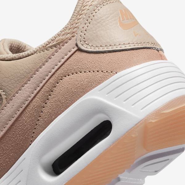 Khaki Grey / Rose / White / Pink Women's Nike Air Max SC Sneakers | NK270OKH