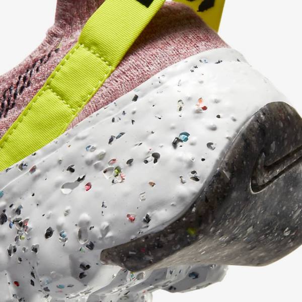 Lemon / Light Pink / Black Women's Nike Space Hippie 04 Sneakers | NK024BHV