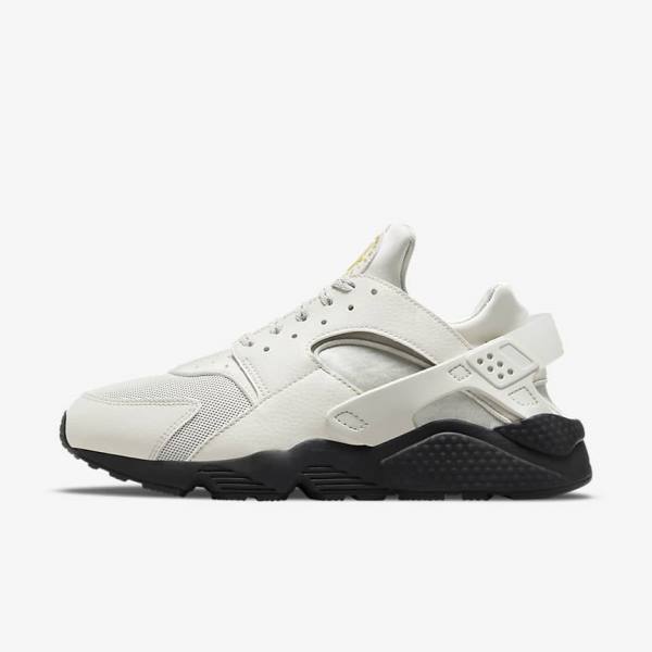 Light Beige / Black / Silver / Gold Men\'s Nike Air Huarache Sneakers | NK516JAE