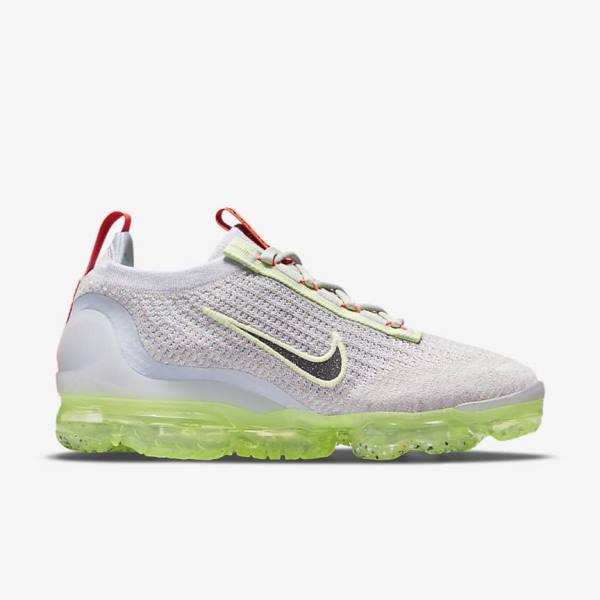 Light Beige / Light Green / Black Women's Nike Air VaporMax 2021 FK Sneakers | NK897RBU