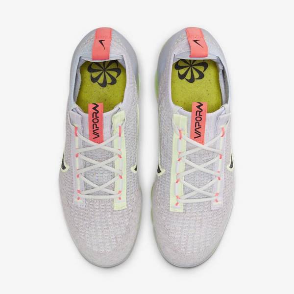 Light Beige / Light Green / Black Women's Nike Air VaporMax 2021 FK Sneakers | NK897RBU