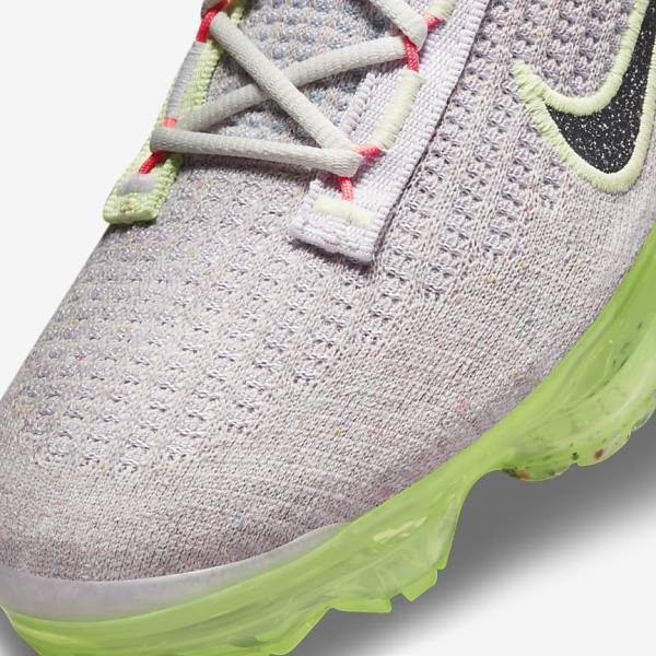 Light Beige / Light Green / Black Women's Nike Air VaporMax 2021 FK Sneakers | NK897RBU