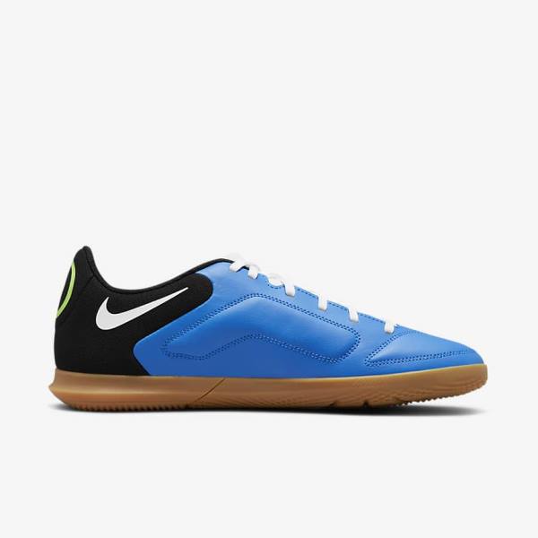 Light Blue / Light Green / Brown / Black Men's Nike Tiempo Legend 9 Club IC Indoor-Court Football Shoes | NK378HOW