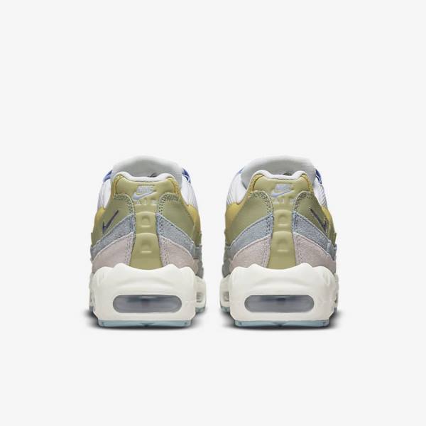 Light Blue / Olive Women's Nike Air Max 95 Sneakers | NK870LWR