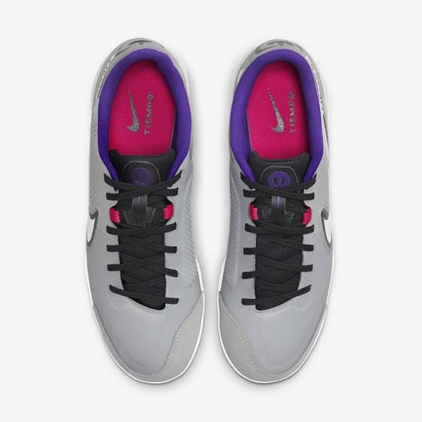 Light Grey / White Women's Nike Tiempo Legend 9 Academy IC Indoor-Court Football Shoes | NK215BJR