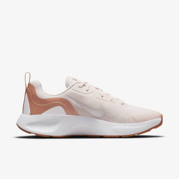 Light Pink / Light Brown / White Women's Nike Wearallday Sneakers | NK857EIH