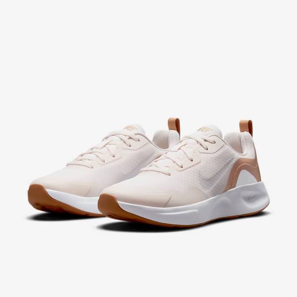 Light Pink / Light Brown / White Women's Nike Wearallday Sneakers | NK857EIH