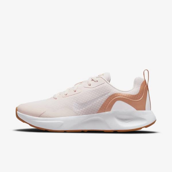 Light Pink / Light Brown / White Women\'s Nike Wearallday Sneakers | NK857EIH