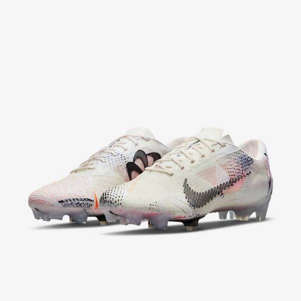 Light Pink / Orange / Black Men's Nike Mercurial Vapor Next Nature FG Firm-Ground Football Shoes | NK417QHK