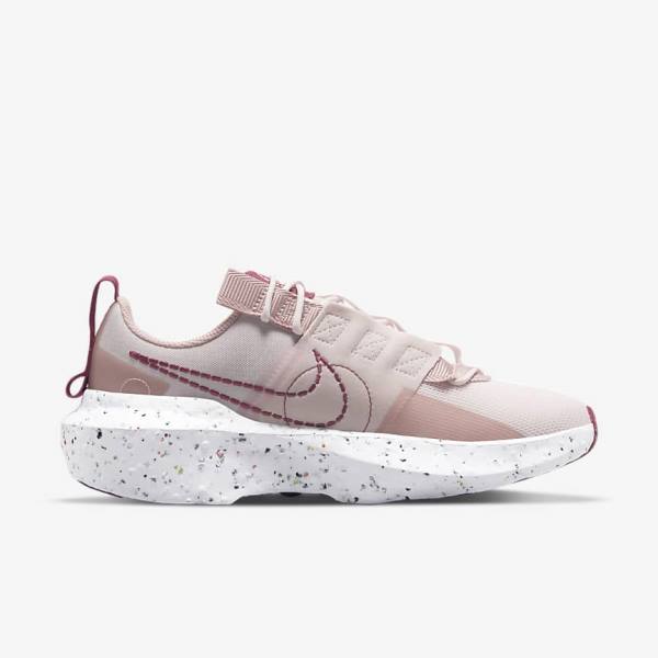 Light Pink / White / Burgundy Women's Nike Crater Impact Sneakers | NK628CKB