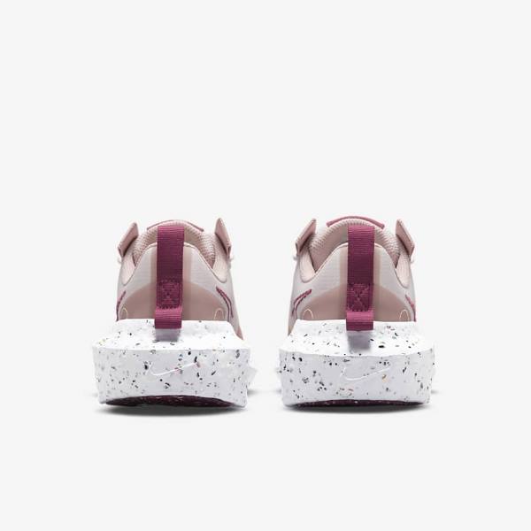 Light Pink / White / Burgundy Women's Nike Crater Impact Sneakers | NK628CKB