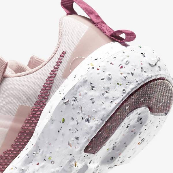 Light Pink / White / Burgundy Women's Nike Crater Impact Sneakers | NK628CKB