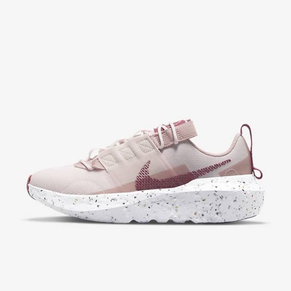 Light Pink / White / Burgundy Women\'s Nike Crater Impact Sneakers | NK628CKB