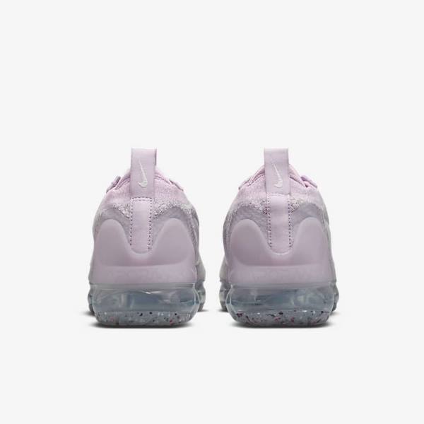 Light Pink / White / Metal Silver / Purple Women's Nike Air VaporMax 2021 FK Sneakers | NK279AEX