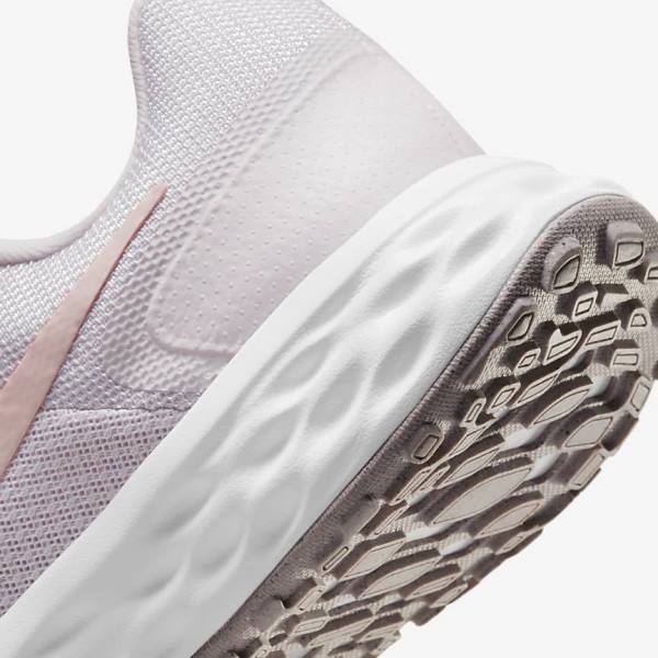 Light Purple / White Women's Nike Revolution 6 Next Nature Road Running Shoes | NK421ZHR