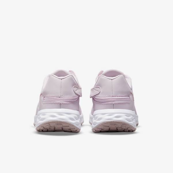 Light Purple / White Women's Nike Revolution 6 FlyEase Next Nature Easy On-Off Road Running Shoes | NK498MRV