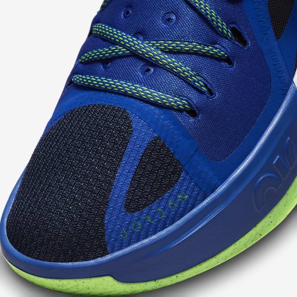 Navy / Blue / White / Green Men's Nike Jordan Zoom Separate Basketball Shoes | NK817TIC