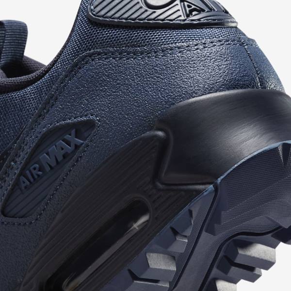 Navy / Obsidian Men's Nike Air Max 90 Surplus Sneakers | NK190EDY