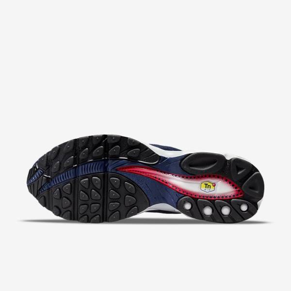 Navy / Platinum / White / Red Men's Nike Air Max Tailwind V SP Sneakers | NK038APC