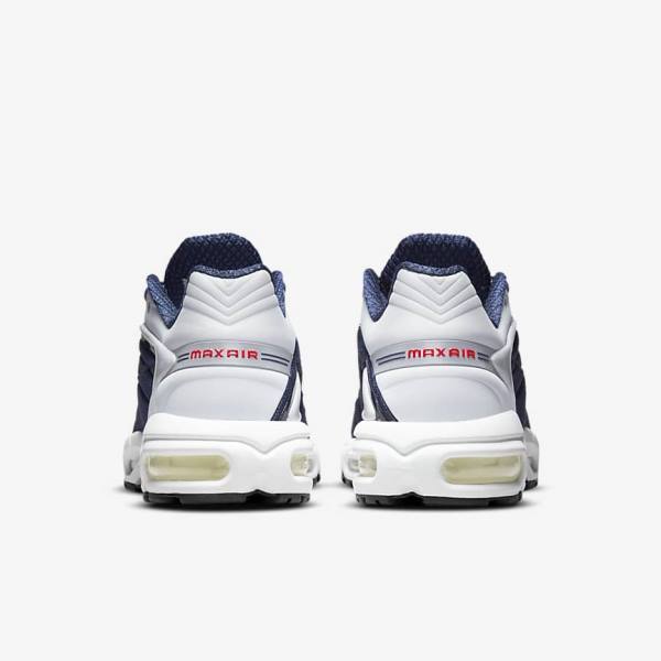 Navy / Platinum / White / Red Men's Nike Air Max Tailwind V SP Sneakers | NK038APC