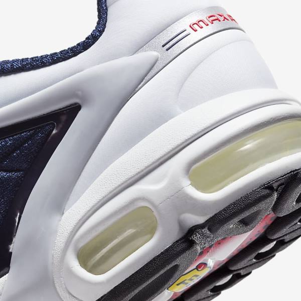 Navy / Platinum / White / Red Men's Nike Air Max Tailwind V SP Sneakers | NK038APC