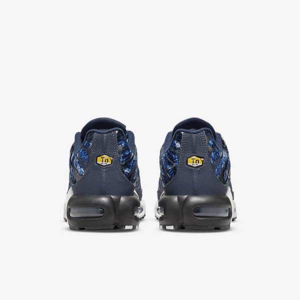 Navy / White / Black / Navy Men's Nike Air Max Plus Sneakers | NK179OGX