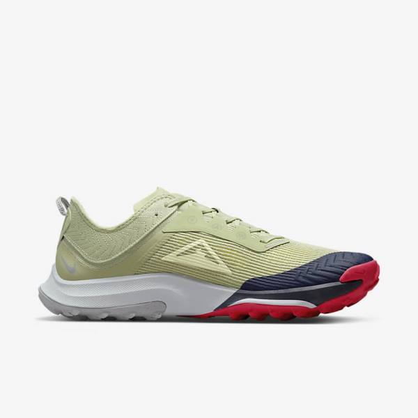 Olive / Light Beige / Obsidian Men's Nike Air Zoom Terra Kiger 8 Trail Running Shoes | NK910AMQ